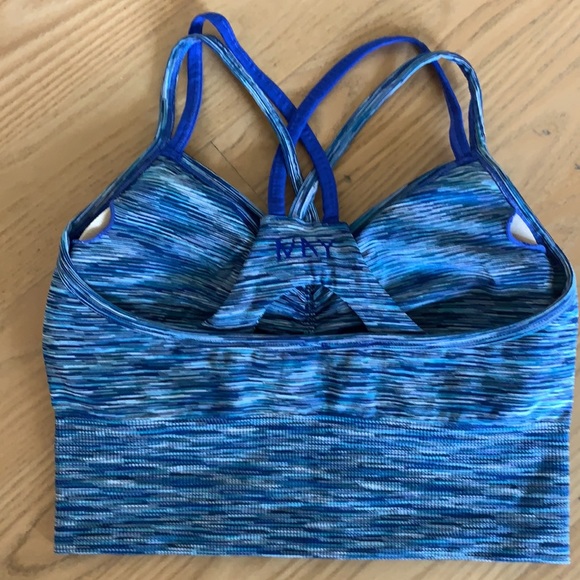 Blue Athletic Bra - Picture 2 of 4